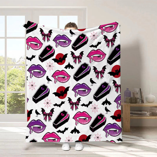 Vampire Book and Blanket