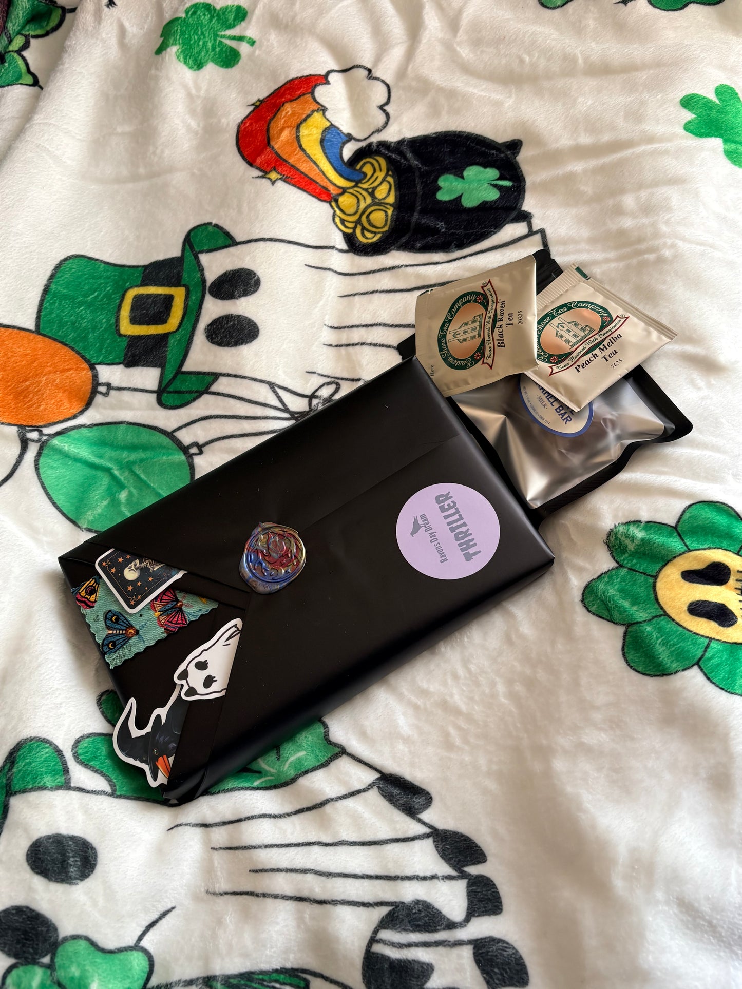 St. Patricks Day Blind date with a Book and Blanket