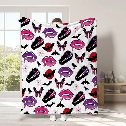 Vampire Book and Blanket