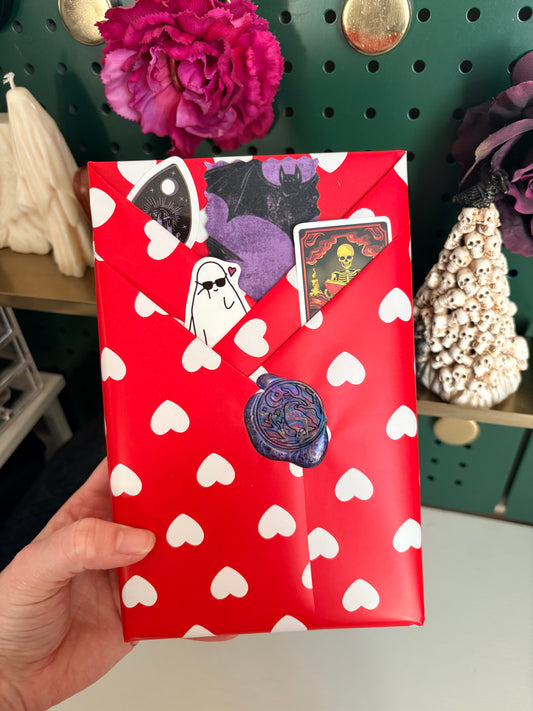 Valentine's blind date with a book and blanket